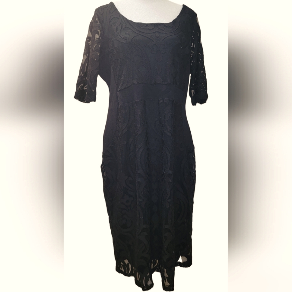 Womens Black Lace Dress